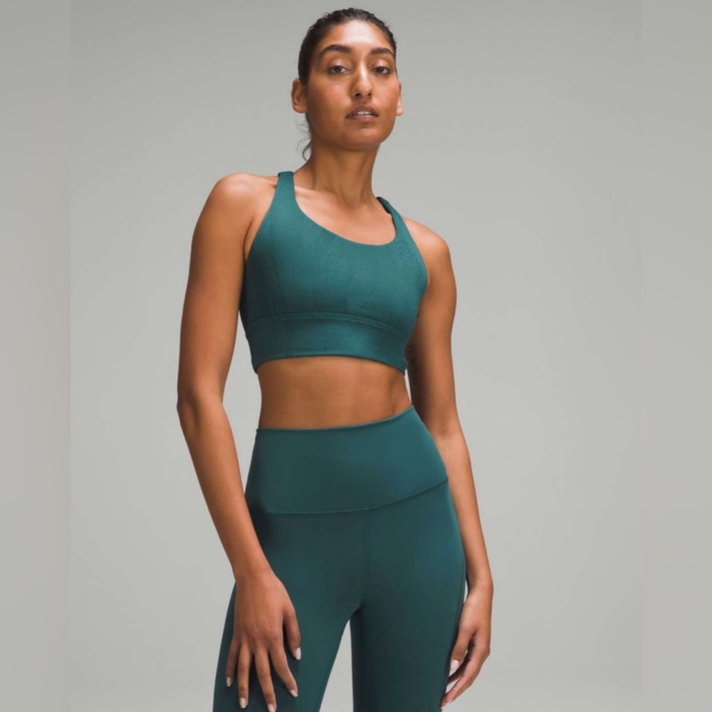 Lululemon Longline Energy Bra Teal Size 8